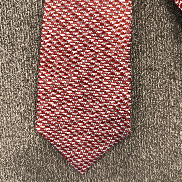 Zegna tie with beach umbrella print. - Picture 5 of 5